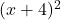 (x + 4)^2